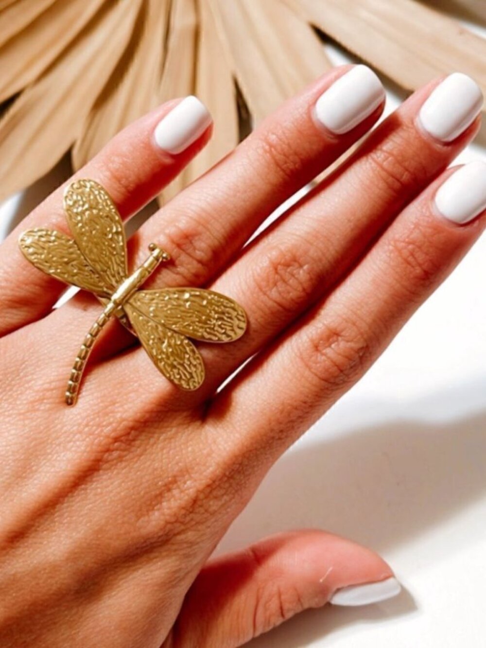 Golddragonflyring925